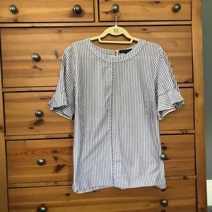 Banana Republic nautical shirt sleeve top, sz. XL